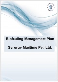 Biofouling Management Plan - Synergy Maritime Pvt. Ltd. [2023, PDF] - Environmental protection