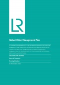 Ballast Water Management Plan [model] - Lloyd’s Register and IMO [2023, DOC/PDF] - Archive