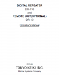 Digital GYRO Repeater DR 110 & DR 10 User Operational Manual - TOKYO KEIKI [2013, PDF] - <span>Deckofficer's Library › Technical equipment of navigation</span>