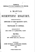 Manual of Scientific Enquiry - British Admiralty [1859, PDF] - <span>Rarity › 1800 - 1900</span>