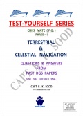 Test Yourself Series: Question & Answers from past papers - Terrestrial & Coastal Navigation for Mercantile Marine Department (MMD), India Examinations for Phase I (Chief Mate F.G.) - Capt. R.K. Sood [2024, PDF] - Archive