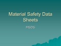 MSDS, SDS and PDS for various products - Various [201x, PDF] - Catalogs