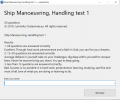 Ship Maneuvering Handling Test v.1 and 2 - Jurininku-Testavimas [2019] - <span>Maritime Software › Training software</span>