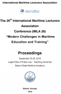 International Maritime Lecturers Association Conference (IMLA 26) “Modern Challenges in Maritime Education and Training” - Abdul Kakhidze et alli editors [2019, PDF] - Marine bulletins