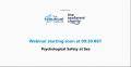 Psychological Safety at Sea Webinar [2024, MP4] - <span>Video for Seamen › Video for Deck Officers</span>