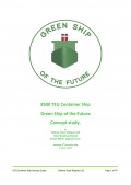 GSF Container Ship Green Ship of the Future. Concept Study - Bent Ørndrup Nielsen [Odense Steel Shipyard Ltd] [2009, PDF] - Marine bulletins