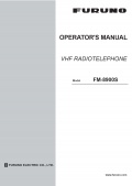 FURUNO VHF Radio Telephone FM-8900S Operators Manual - FURUNO [2020, PDF] - <span>Deckofficer's Library › Technical equipment of navigation</span>