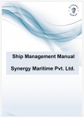 Ship Management Manual - Synergy Maritime Pvt. Ltd. [2023, PDF] - Ship's documentation